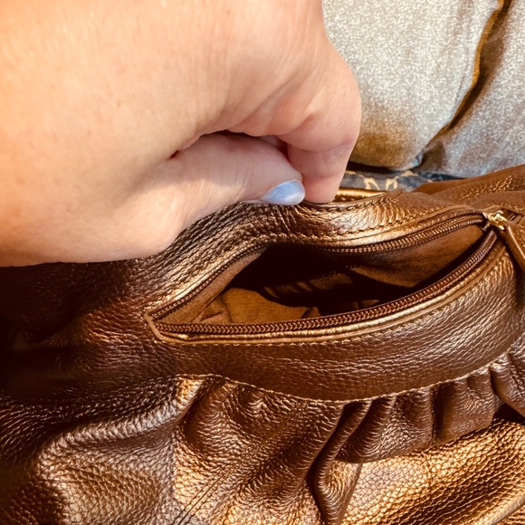 🆕 CARLO DIMO VINTAGE METALLIC HANDBAG - Picture 12 of 16